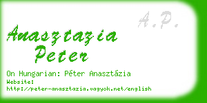 anasztazia peter business card